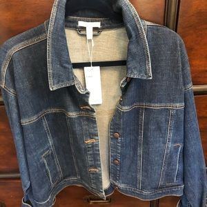 Eileen Fisher NWT aged denim jacket